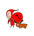 Santa Claus and Rachel daily life（個別スタンプ：25）