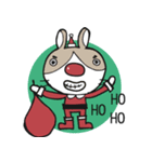 Bunny and Christmas little monster（個別スタンプ：2）