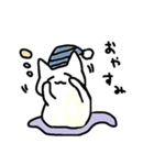 白いかわゆいねこ（個別スタンプ：3）