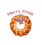 Merry Xmas bread wreath（個別スタンプ：2）