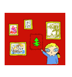 little star big eyes - Merry Christmas（個別スタンプ：8）