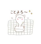 冬の白猫ちゃんスタンプ（個別スタンプ：24）