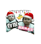 Three hairy children Christmas（個別スタンプ：6）