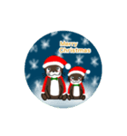 コツメカワウソのスタンプ(クリスマスver.)（個別スタンプ：1）
