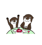 コツメカワウソのスタンプ(クリスマスver.)（個別スタンプ：7）