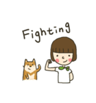 Shiba inu Hinoki ＆ Mary（個別スタンプ：37）