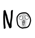 白い人と愉快な仲間（個別スタンプ：11）