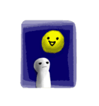 白い人と愉快な仲間（個別スタンプ：14）
