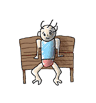 白い人と愉快な仲間（個別スタンプ：16）