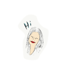 grouchy girl（個別スタンプ：1）