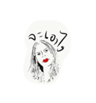 grouchy girl（個別スタンプ：4）