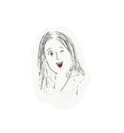 grouchy girl（個別スタンプ：8）