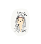 grouchy girl（個別スタンプ：14）