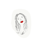 grouchy girl（個別スタンプ：15）