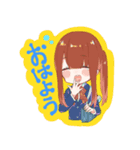 物理で解決する魔法少女（個別スタンプ：1）