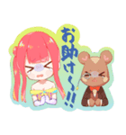 物理で解決する魔法少女（個別スタンプ：4）