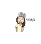 Long Face Boy And Round Face Girl (Thai)（個別スタンプ：29）