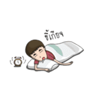 Long Face Boy And Round Face Girl (Thai)（個別スタンプ：40）