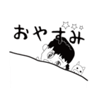 女の子とブタ（個別スタンプ：3）