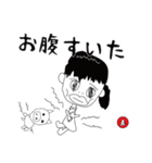 女の子とブタ（個別スタンプ：10）