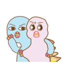 Crazy baby dinosaurs（個別スタンプ：24）