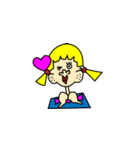 終始穏やかなアンジェリナ（個別スタンプ：1）