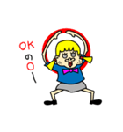 終始穏やかなアンジェリナ（個別スタンプ：9）