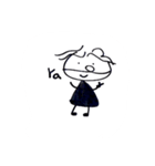 Happy cute gril1（個別スタンプ：6）