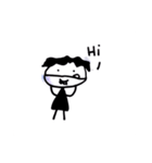 Happy cute gril1（個別スタンプ：7）