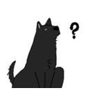 黒い雑種犬（個別スタンプ：3）
