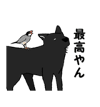 黒い雑種犬（個別スタンプ：35）