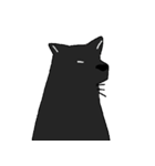 黒い雑種犬（個別スタンプ：38）