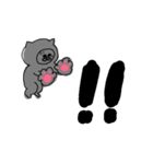 灰色のねこ（個別スタンプ：19）