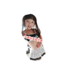little girl very happy（個別スタンプ：8）