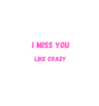 Miss U and only we know（個別スタンプ：2）