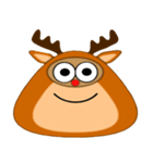 Snow Deer Emo（個別スタンプ：1）