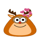 Snow Deer Emo（個別スタンプ：7）