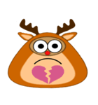 Snow Deer Emo（個別スタンプ：11）