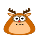 Snow Deer Emo（個別スタンプ：18）