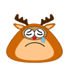 Snow Deer Emo（個別スタンプ：19）
