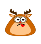 Snow Deer Emo（個別スタンプ：33）