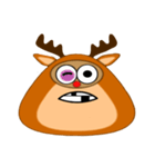 Snow Deer Emo（個別スタンプ：34）