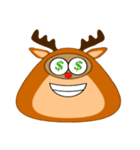Snow Deer Emo（個別スタンプ：37）
