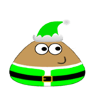 Green Santa Emo（個別スタンプ：5）
