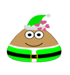 Green Santa Emo（個別スタンプ：7）