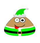 Green Santa Emo（個別スタンプ：14）