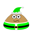 Green Santa Emo（個別スタンプ：18）