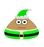 Green Santa Emo（個別スタンプ：22）
