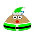 Green Santa Emo（個別スタンプ：24）