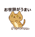 猫 : 今日の若者言葉（個別スタンプ：38）